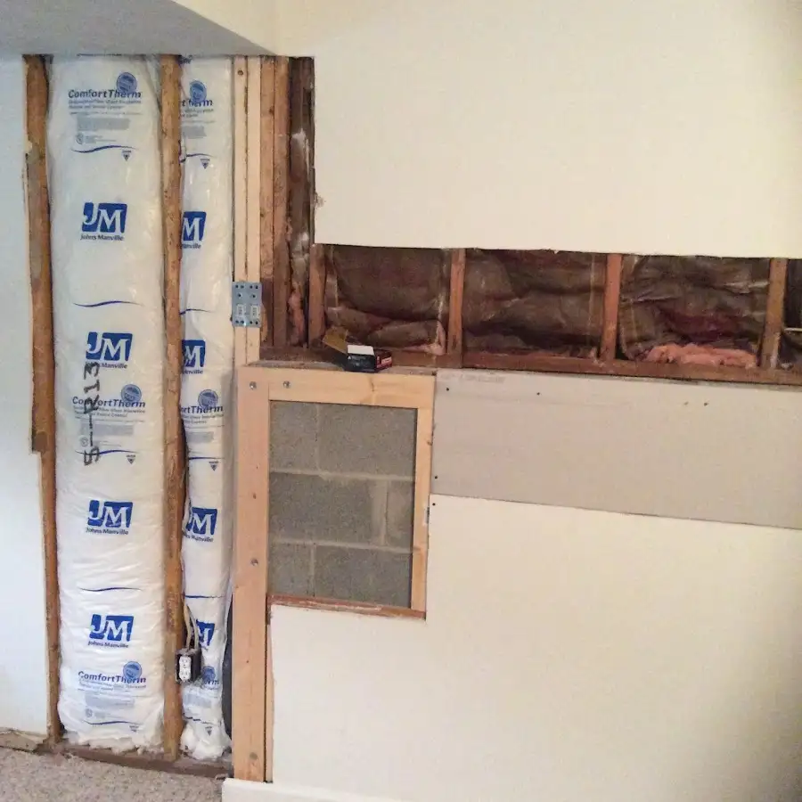 Wall insulation replacement during Contents Cleaning & Restoration in Hyde Park